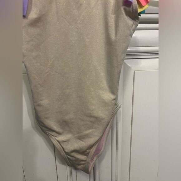 Beach Lingo L123532 Tied Up Braid Fringe One-Piece Swimsuit Girl's Size 6-7 - Picture 3 of 11